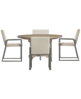 Tribeca 5-Piece Round Dining Set (Table & 4 Armchairs)