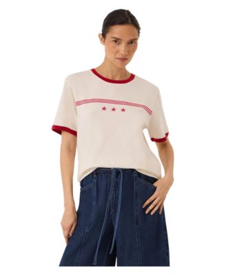Women's Star Ringer Slim T-Shirt