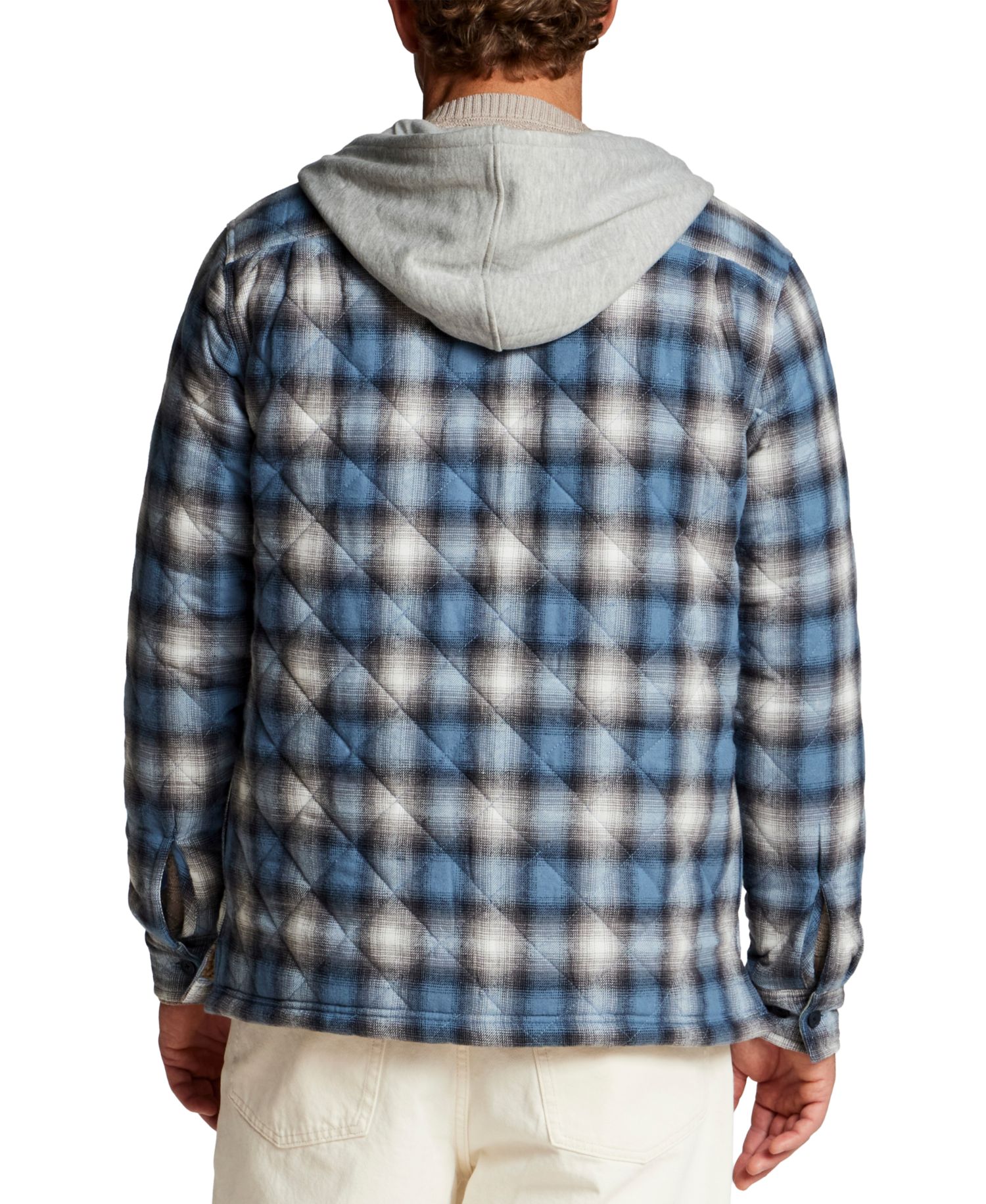 Men's Quilted Sherpa Shirt Jacket
