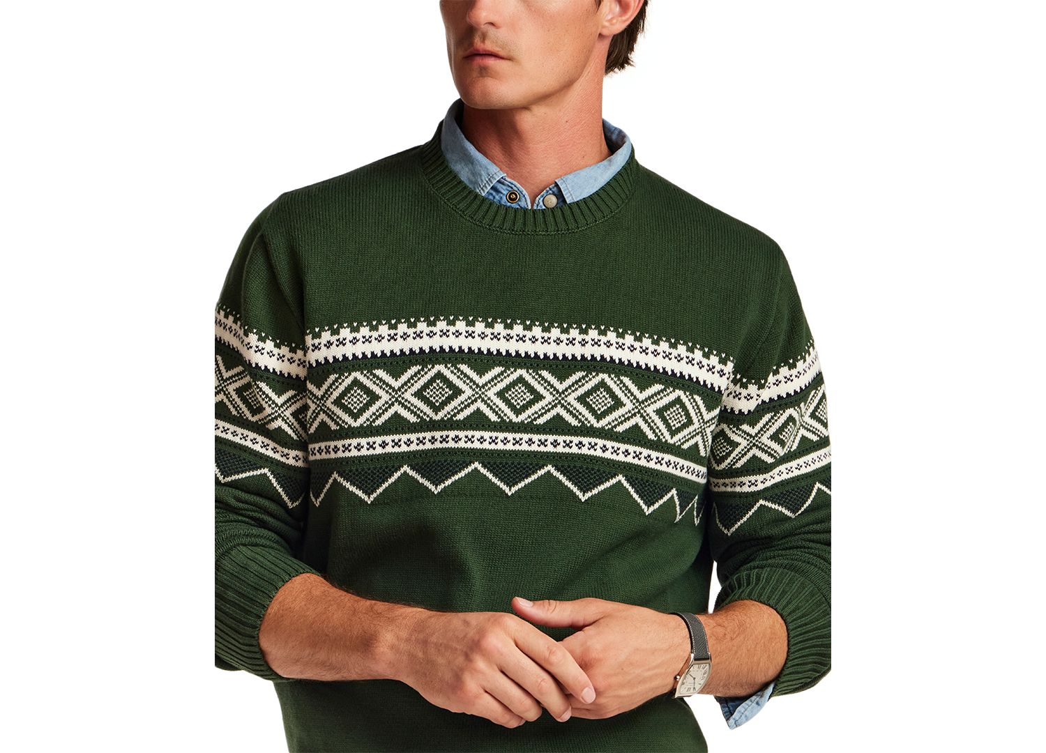 Men's Fairisle Crewneck Sweater