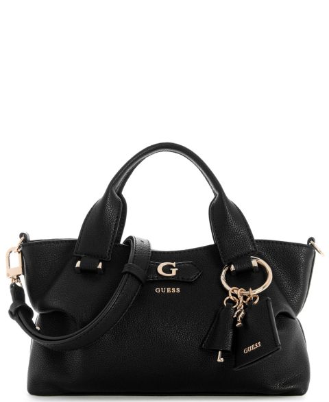Женская сумка GUESS Suzy Small Dual Handle Satchel, цвет: Чёрный