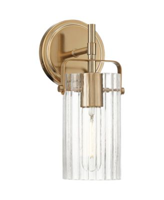 Emerson 11" High and Fluted Glass Wall Sconce