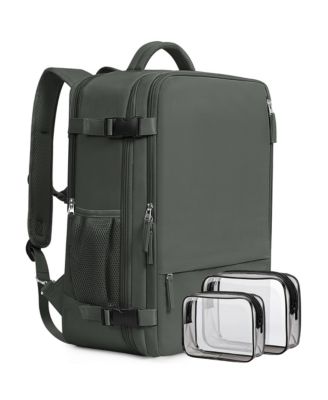 16 Inch Laptop Carry On Travel Backpack Waterproof Daypack With USB Charging Port