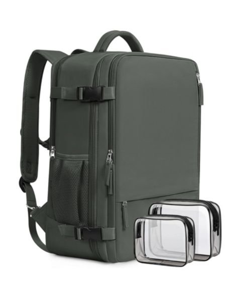 Рюкзак Piscifun 16 Inch Laptop Carry On Travel Waterproof Daypack With USB Charging Port, цвет: Оливковый зелёный