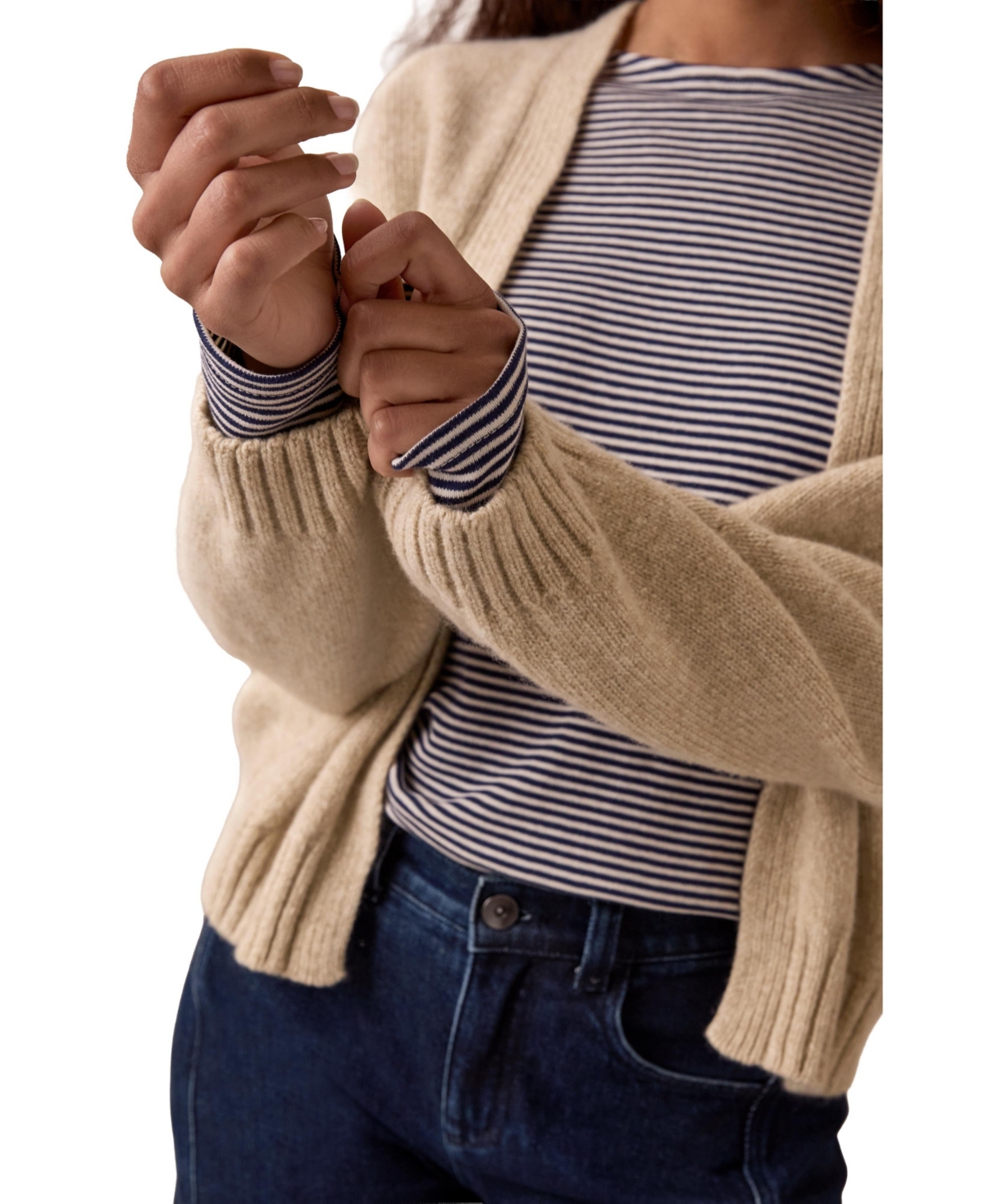 Celtic & Co. Women's Supersoft Weekend Balloon-Sleeve Cardigan