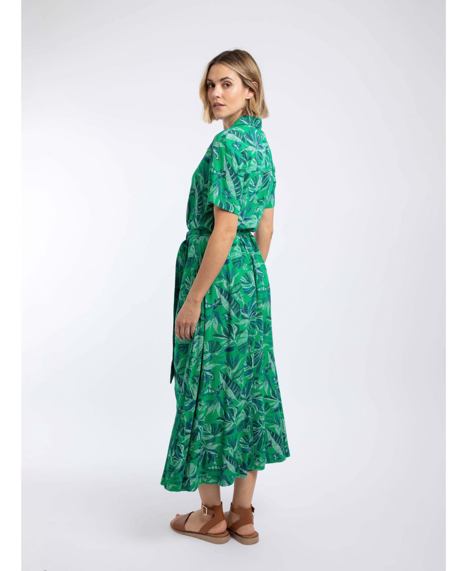 Women's Neem Printed Shirt Dress