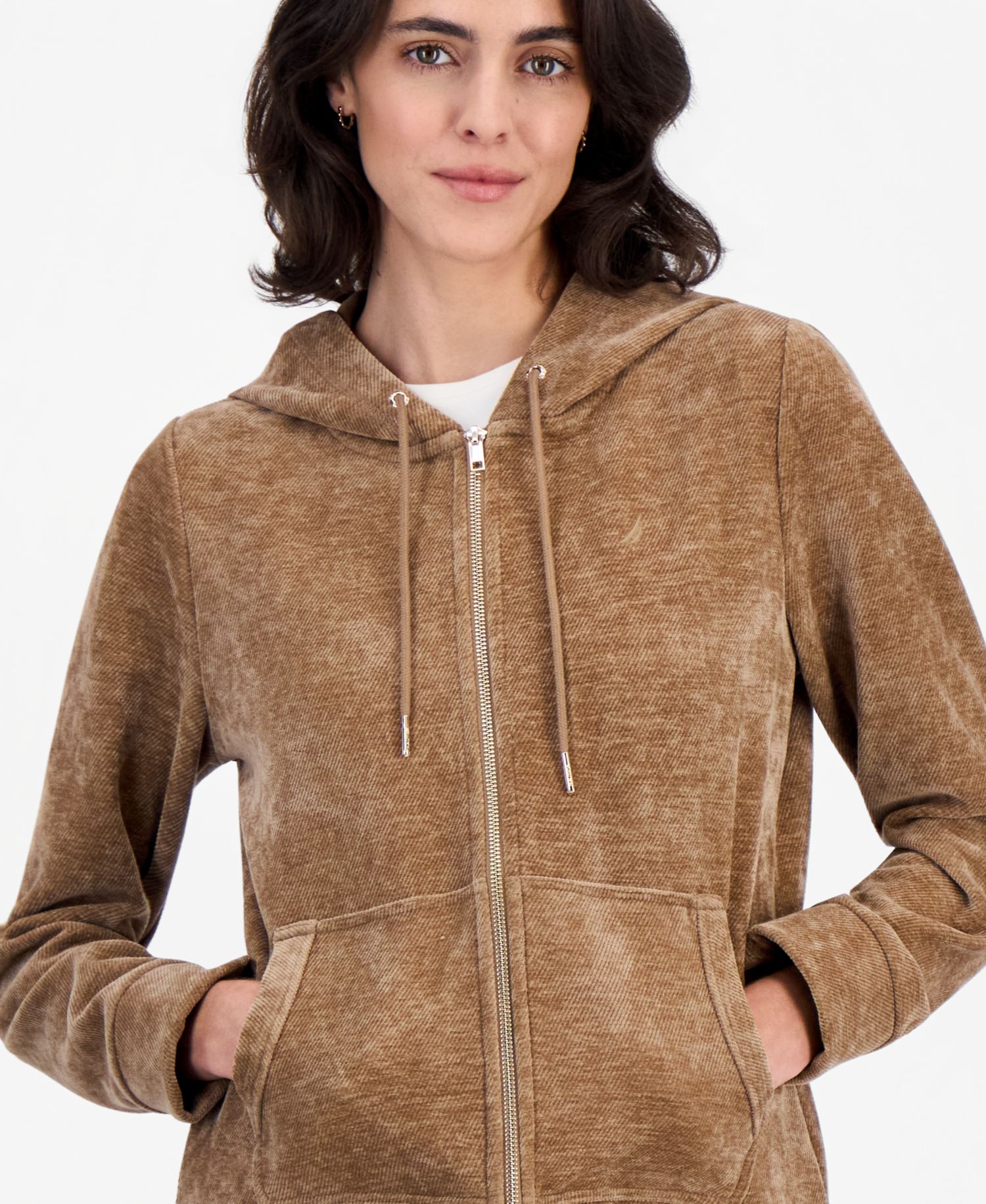 Women's Full-Zip Double-Rib Hoodie