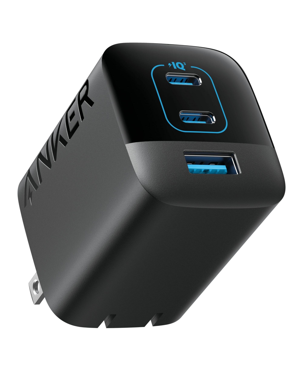 Anker 336 67W 3-Port Wall Charger for MacBook Air and Usb-c Devices - Black