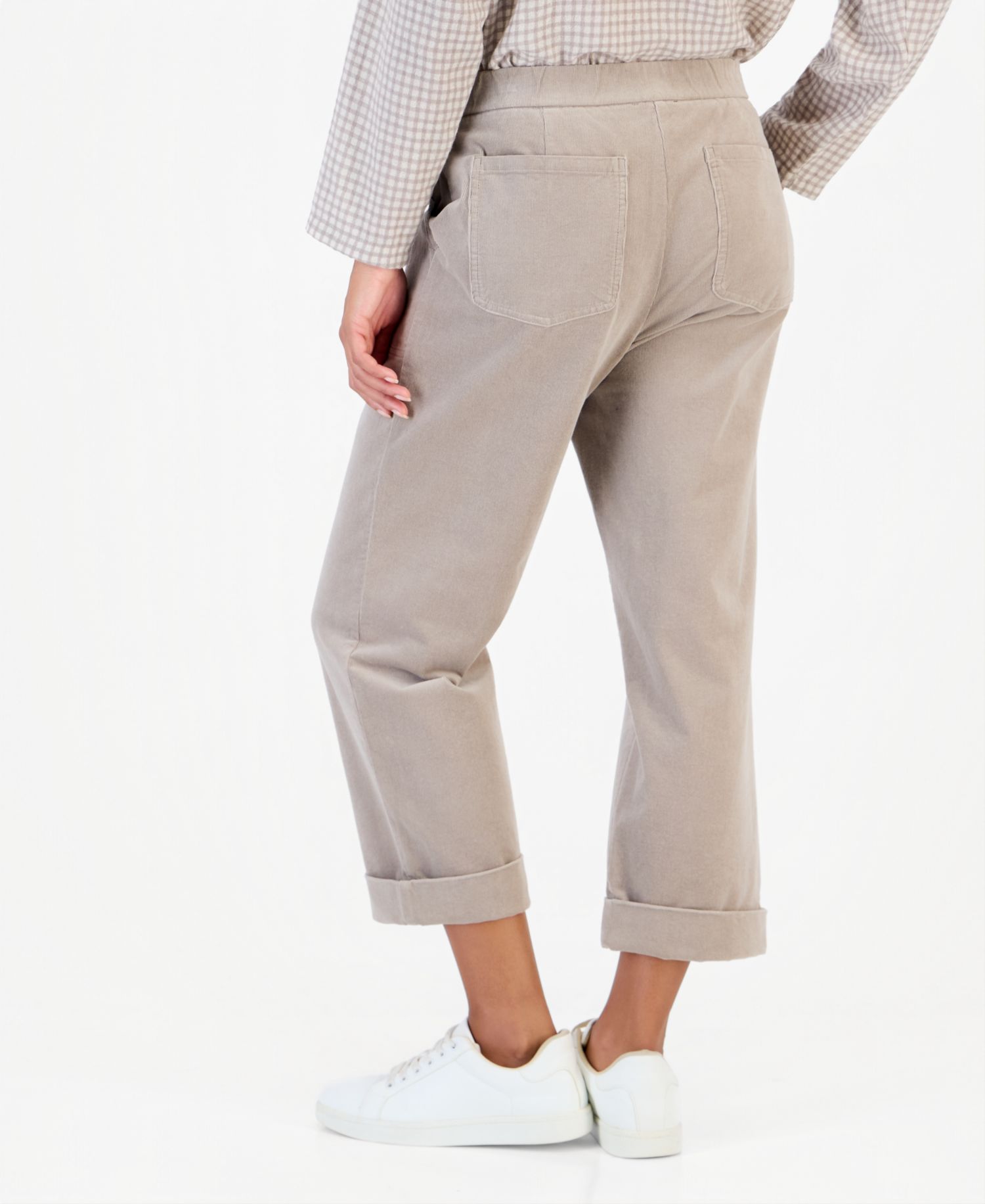 Women's Corduroy Straight Ankle Pants