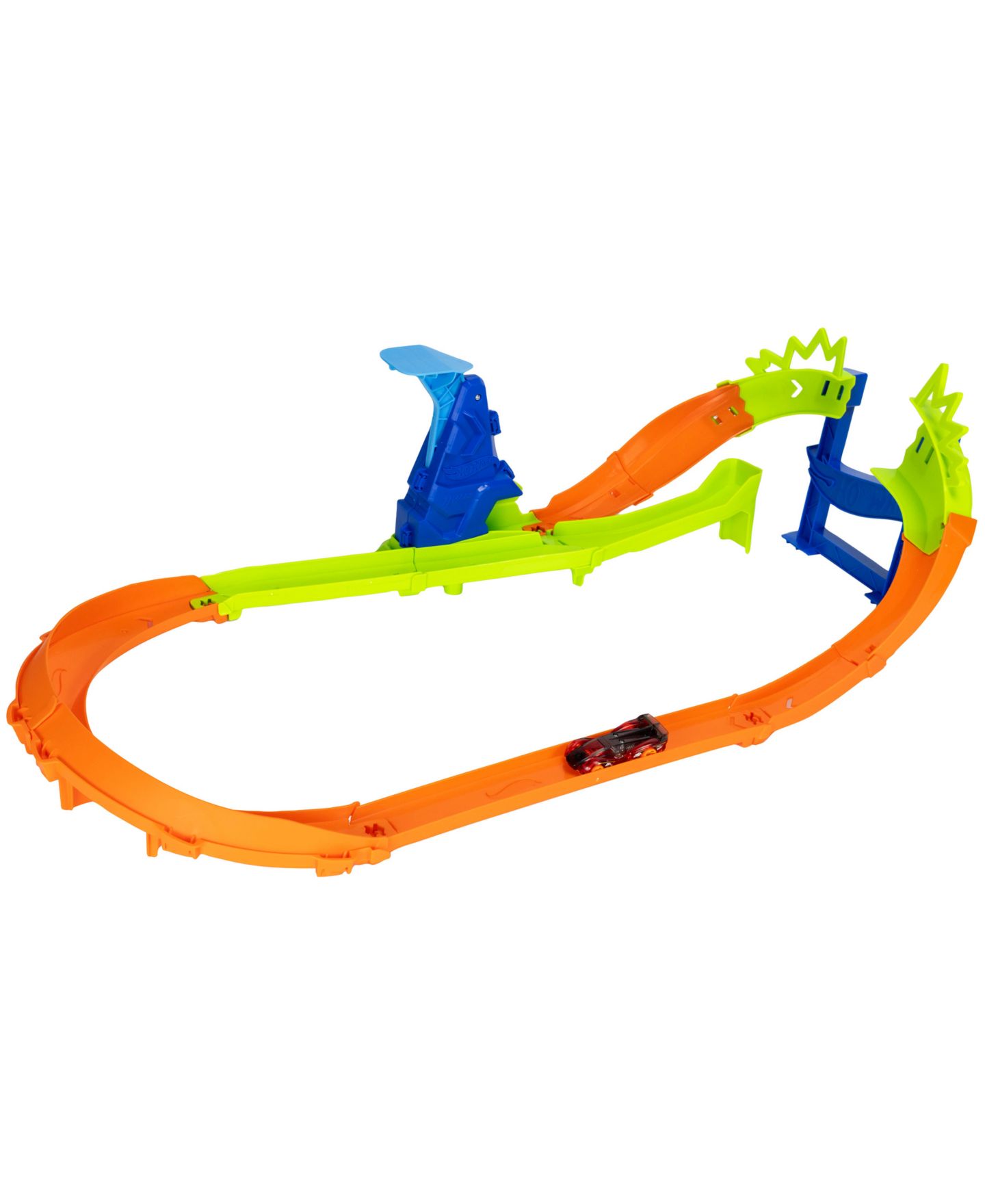 Трек Hot Wheels Stunt Tracks Jump Circuit Speedway с трамплином, масштаб 1:64 — фото 3