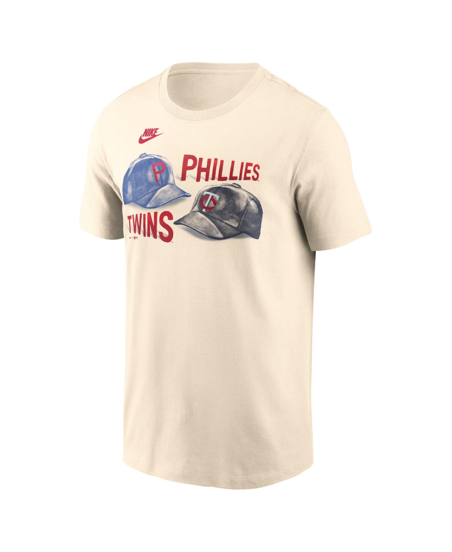 Men's Cream Philadelphia Phillies vs. Minnesota Twins 2026 Field of Dreams Matchup T-Shirt