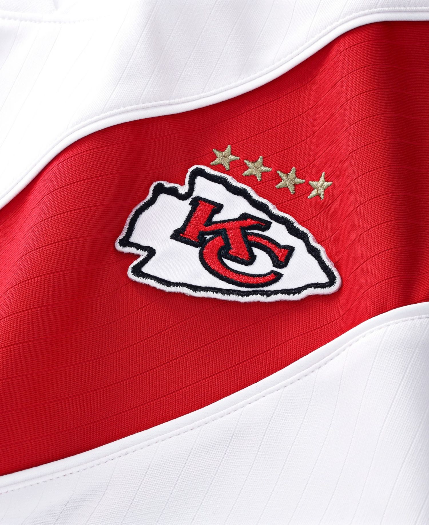 Men's White Kansas City Chiefs Football x Football Collared Fan Jersey