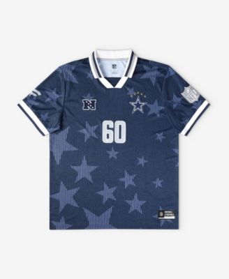 Men's Navy Dallas Cowboys Football x Football Collared Fan Jersey