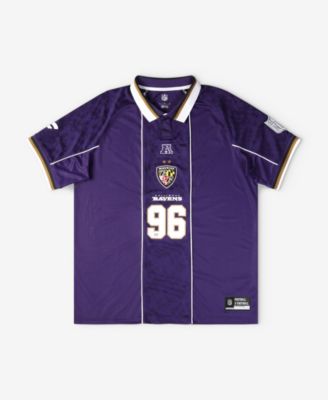 Big Boys and Girls Purple Baltimore Ravens Football x Football Collared Fan Jersey
