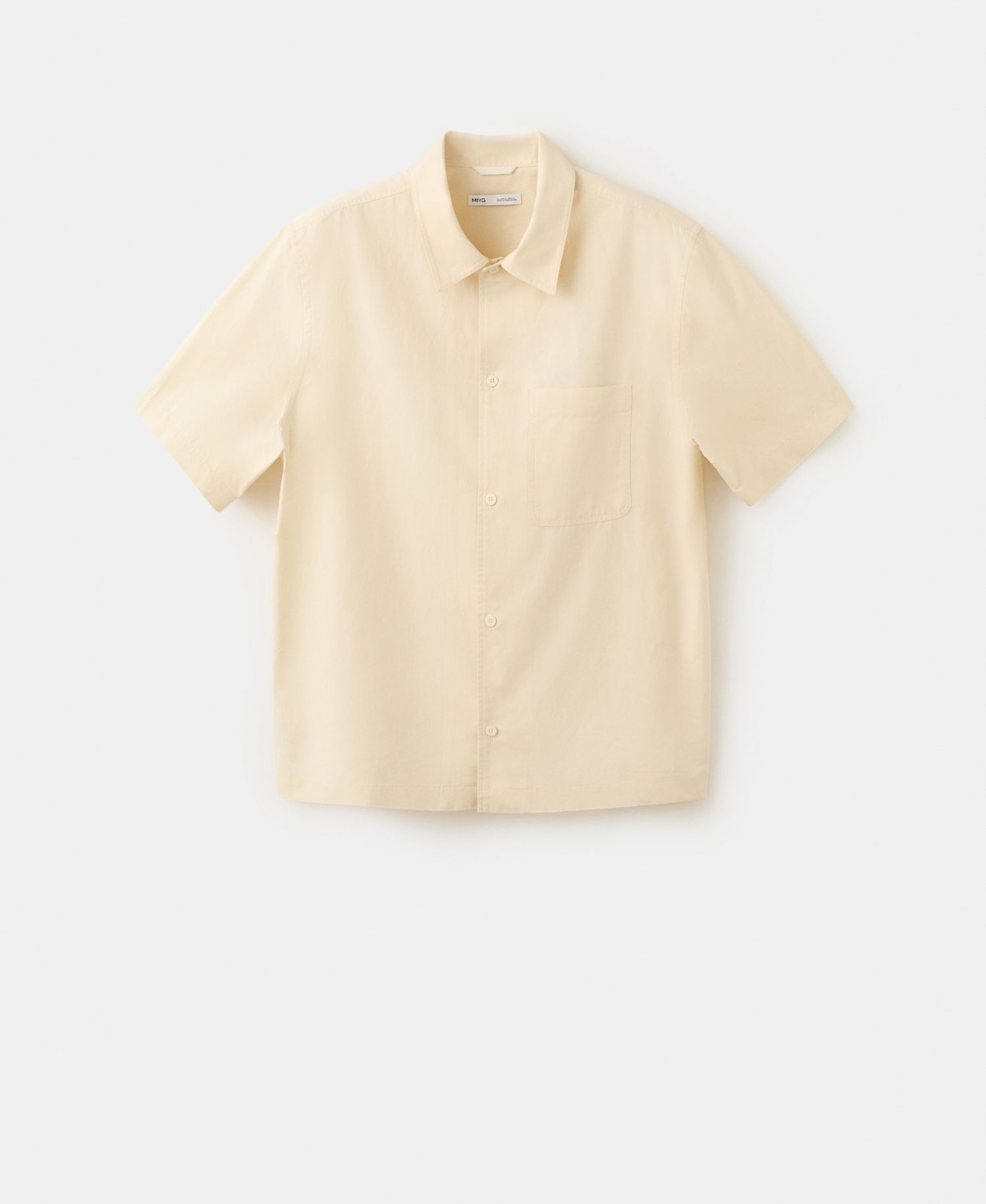 Men's Regular-Fit Cotton-Linen-Blend Shirt