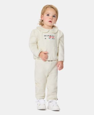 Baby Girls' Long-Sleeve Top and Pants, 2-Piece Set