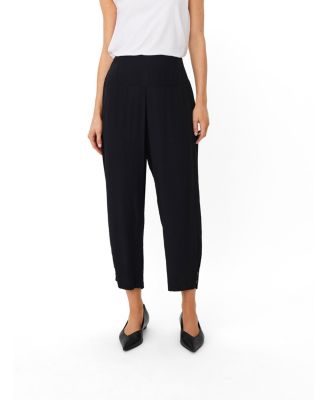 Women's High-Waist Draped Trousers
