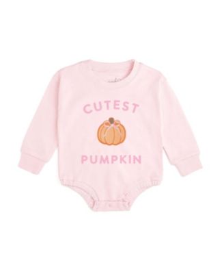 Baby Girls Cutest Pumpkin Patch Long Sleeve Romper