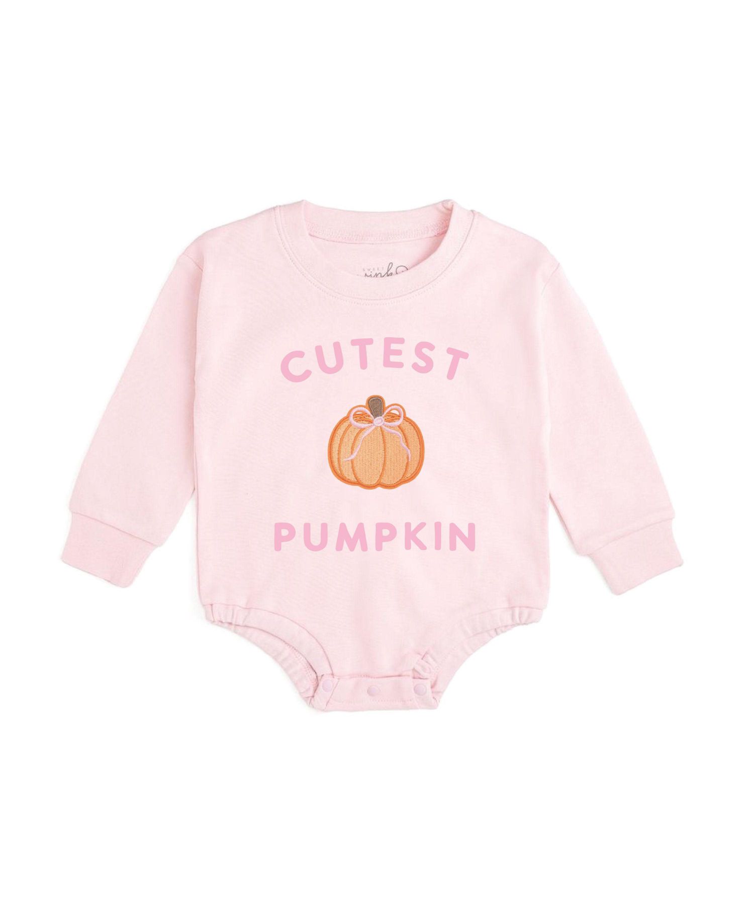 Baby Girls Cutest Pumpkin Patch Long Sleeve Romper