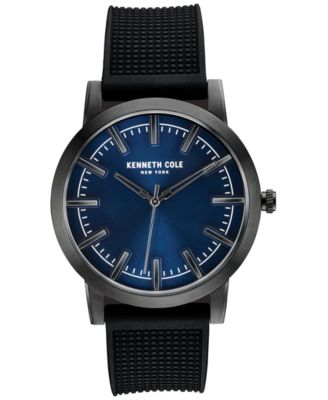 Kenneth Cole - Men's Black Silicone Strap Watch 44x51mm 10030808