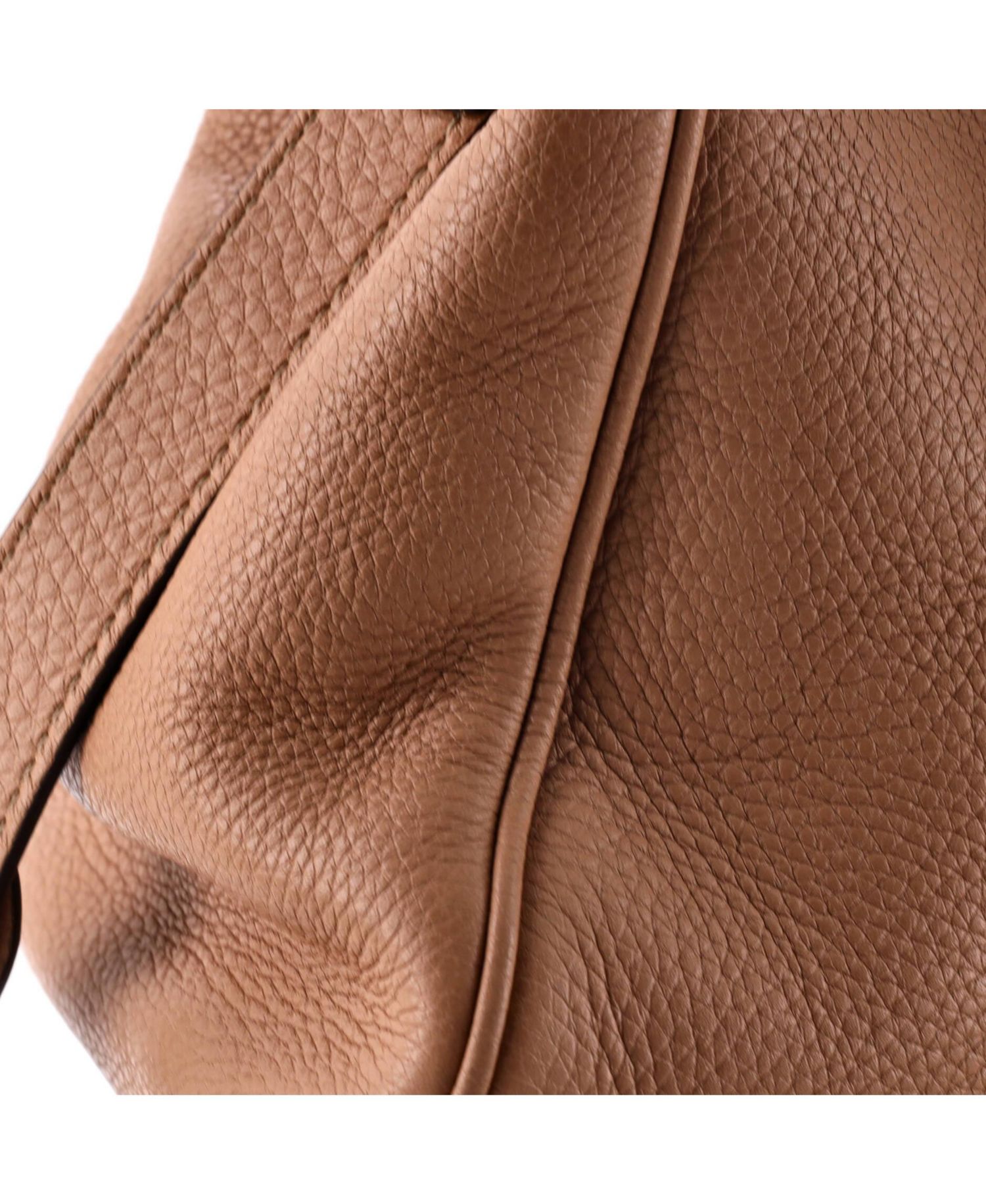 Medium Bamboo Shopper Tote Leather