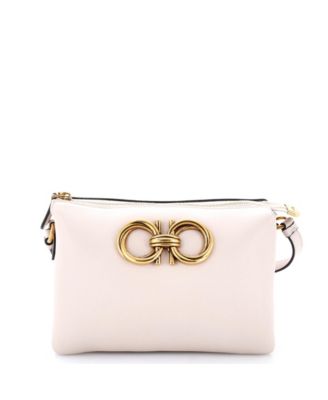 Mini Trapezio Zip Crossbody Leather