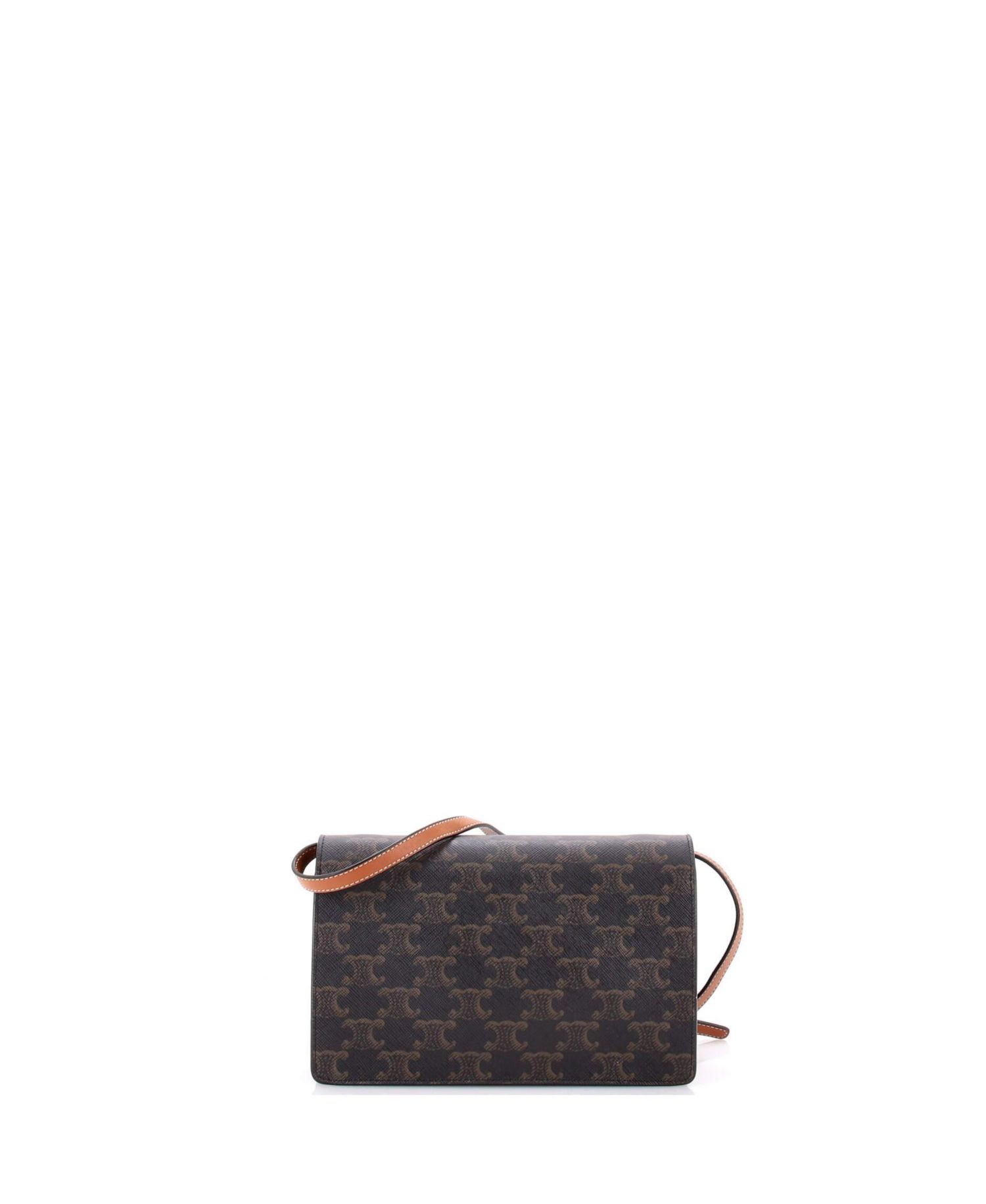 Wallet on Strap Triomphe Coated Canvas