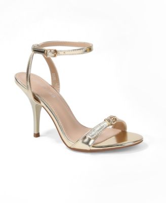 Women's Diana Patent Stiletto Sandals with Buckle Detail