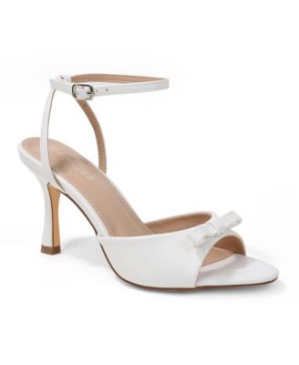 Women's Farida Bow Accent Ankle Strap Heeled Sandals