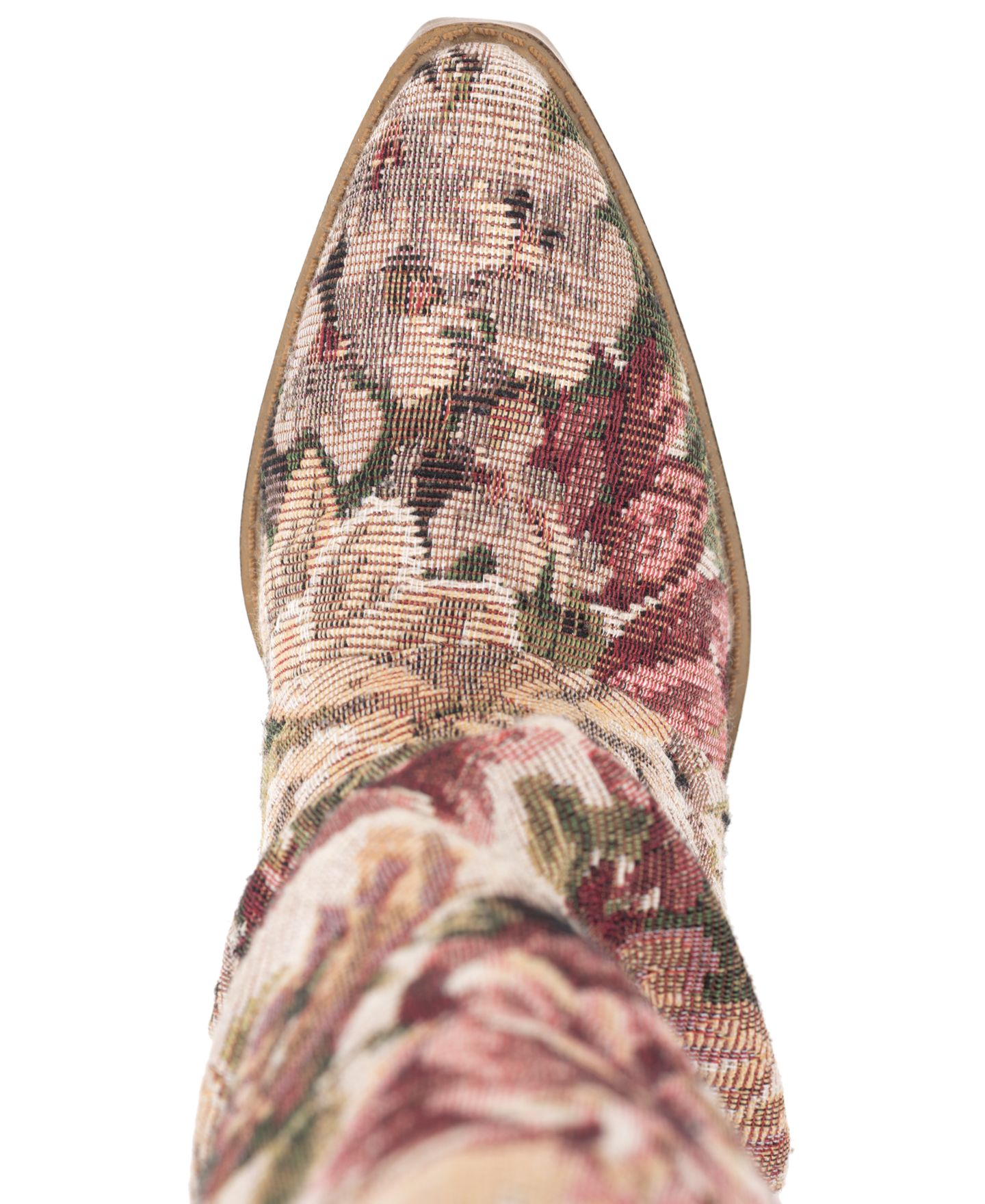 Женские ботинки Wild Pair Piippa Floral Tapestry Slouch Mid-Shaft Western, цвет: Розовый — фото 4