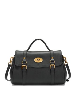 Women's Lore Genuine Leather Heritage Satchel Bag, Top Handle Crossbody Shoulder Purse, Turn Lock Flap Messenger Work Handbag