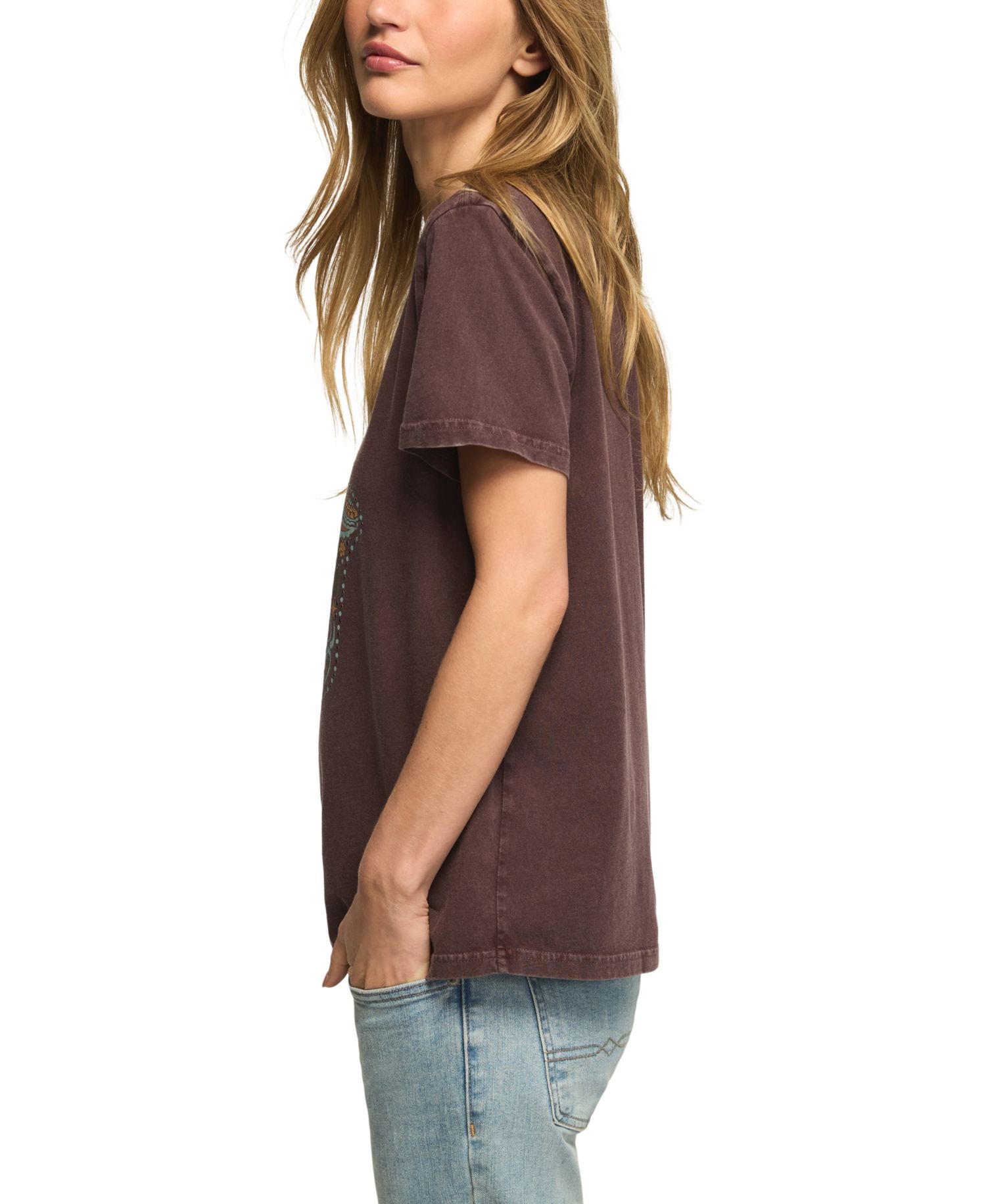 Women's Western Hamsa Classic Crew Graphic T-Shirt