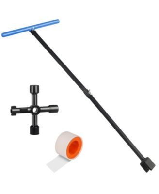 Water Meter Key Shut Off Tool 4-Way Valve Opener
