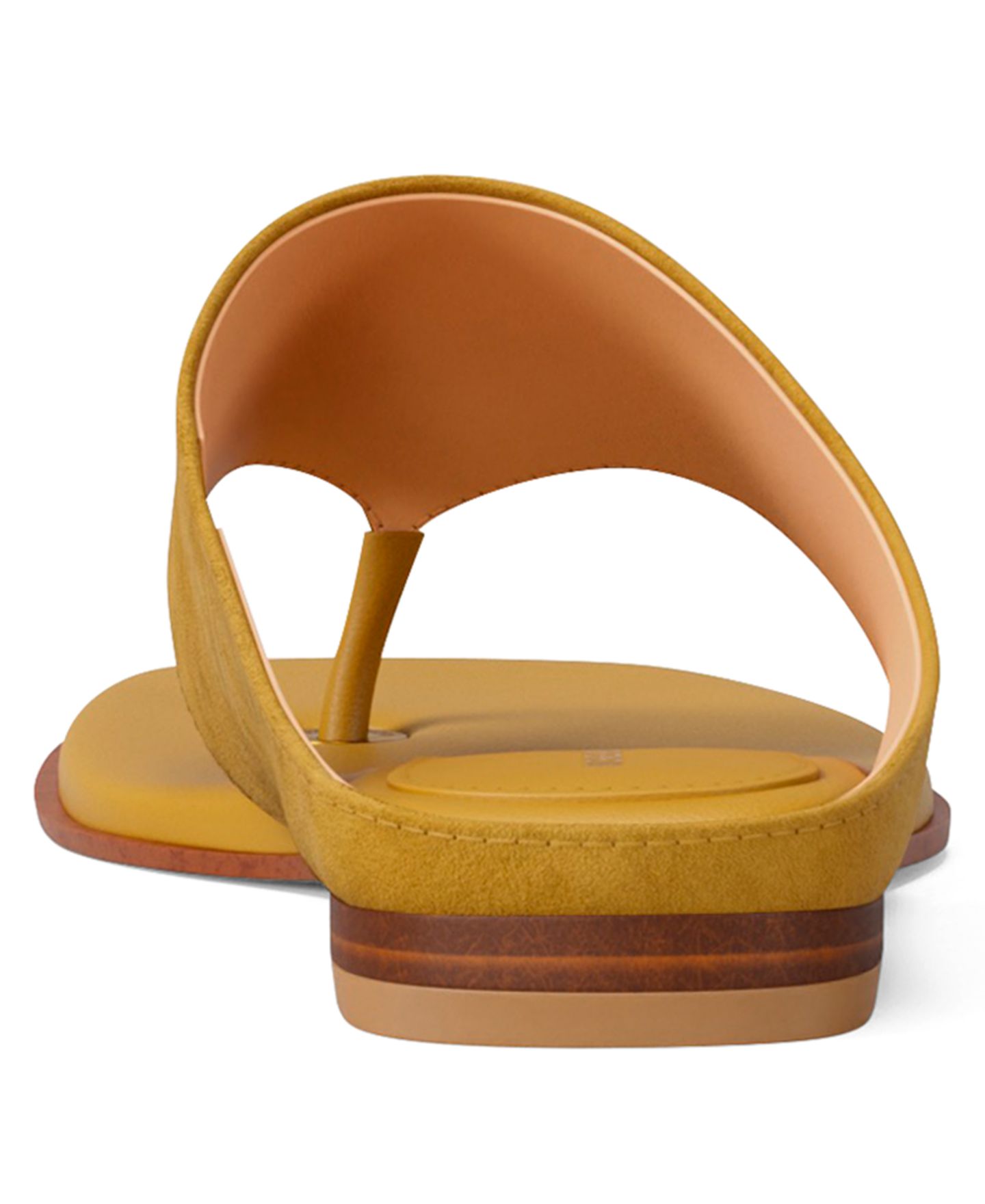 Женские сандалии Michael Kors Alster Thong Flat, цвет: Шартрез замшевый — фото 3