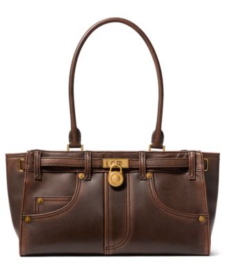 MICHAEL Hamilton Moderne Large East West Shoulder Tote Handbag