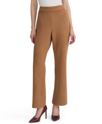 Women's Pull-On Mid-Rise Suede Bootcut Pant
