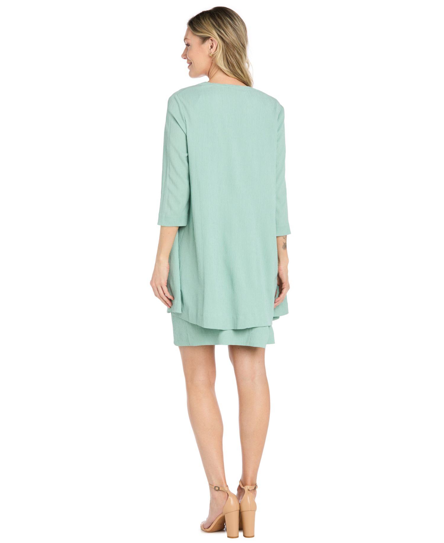 Women's Grace Daytime Jacket Dress V-Neck Sheath, 2-Piece Set