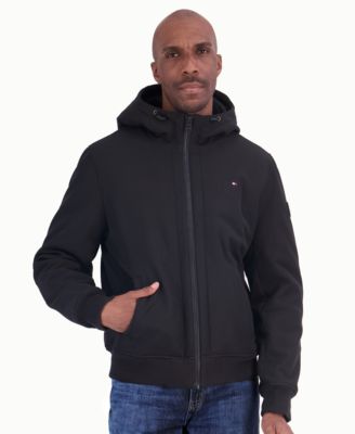 Men's Sherpa Lined Soft Shell Bomber Jacket