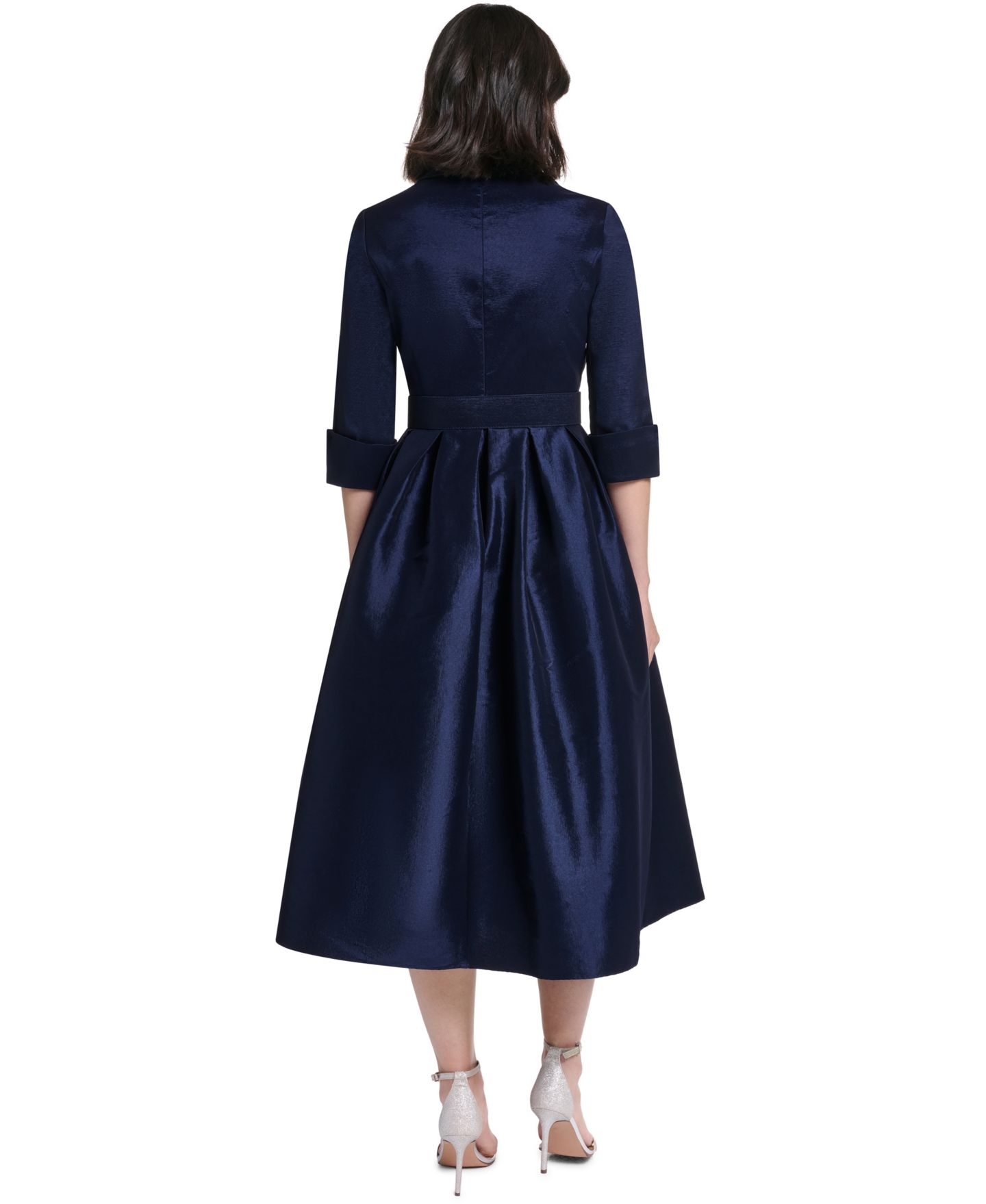 Женское платье Jessica Howard Petite Wedding Guest 3/4-Sleeve Embellished, цвет: Тёмно-синий — фото 5