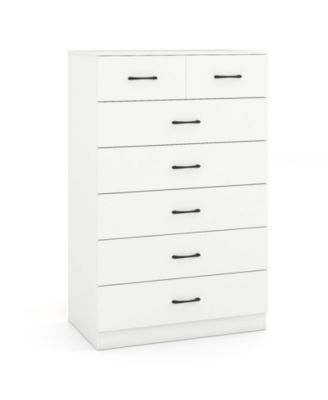 7-Drawer Tall Dresser with Metal Handles and 2 Anti-Tipping Kits