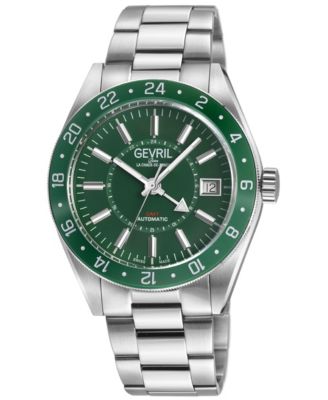 Men's Swiss Made Belmont Swiss Automatic Silver Stainless Steel Bracelet Watch