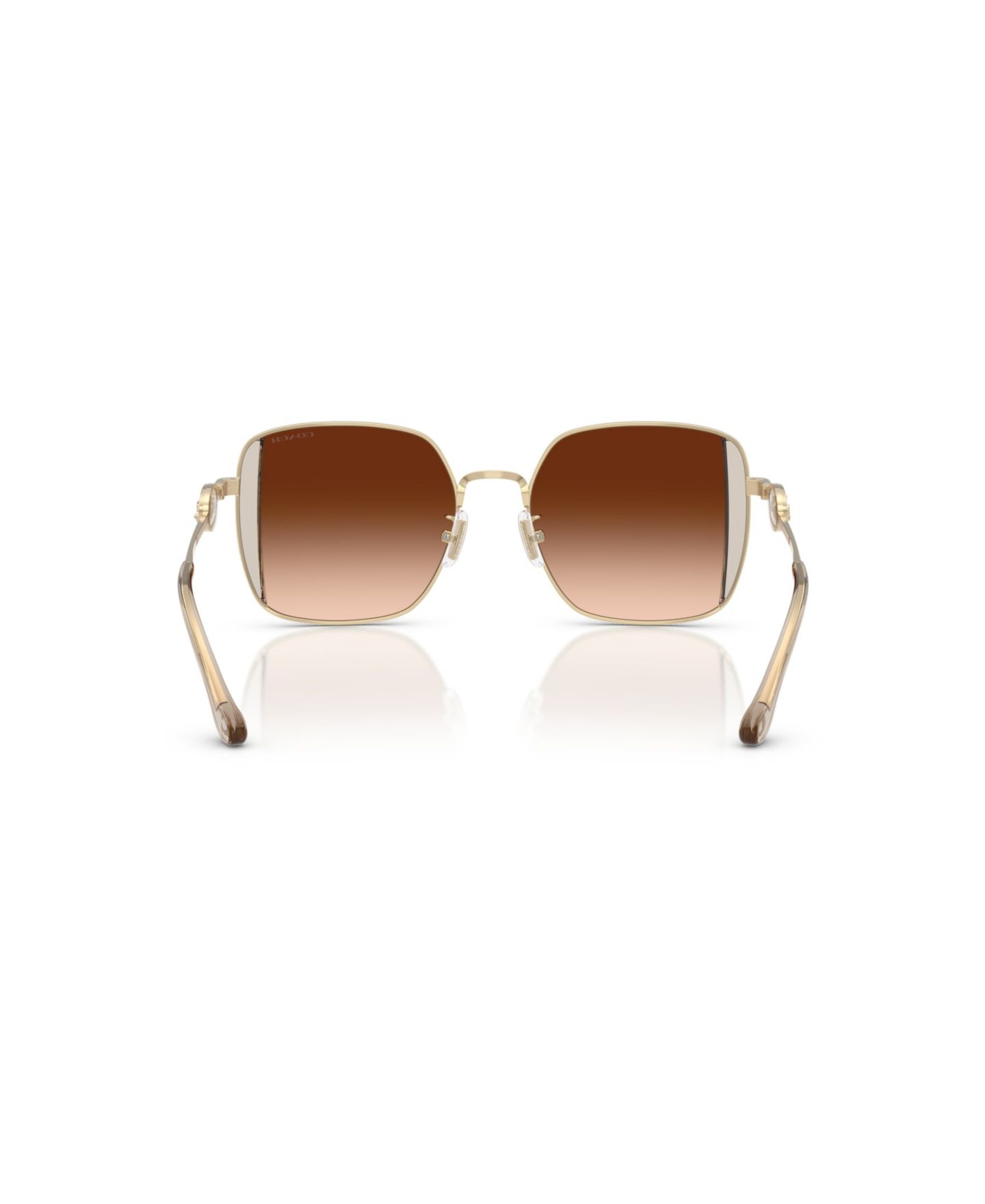 Женские солнцезащитные очки Coach Sunglasses, CAD72 HC7177B, цвет: Золотой / Бежевый — фото 4