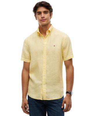 Men's Regular-Fit Linen Short Sleeve Shirt