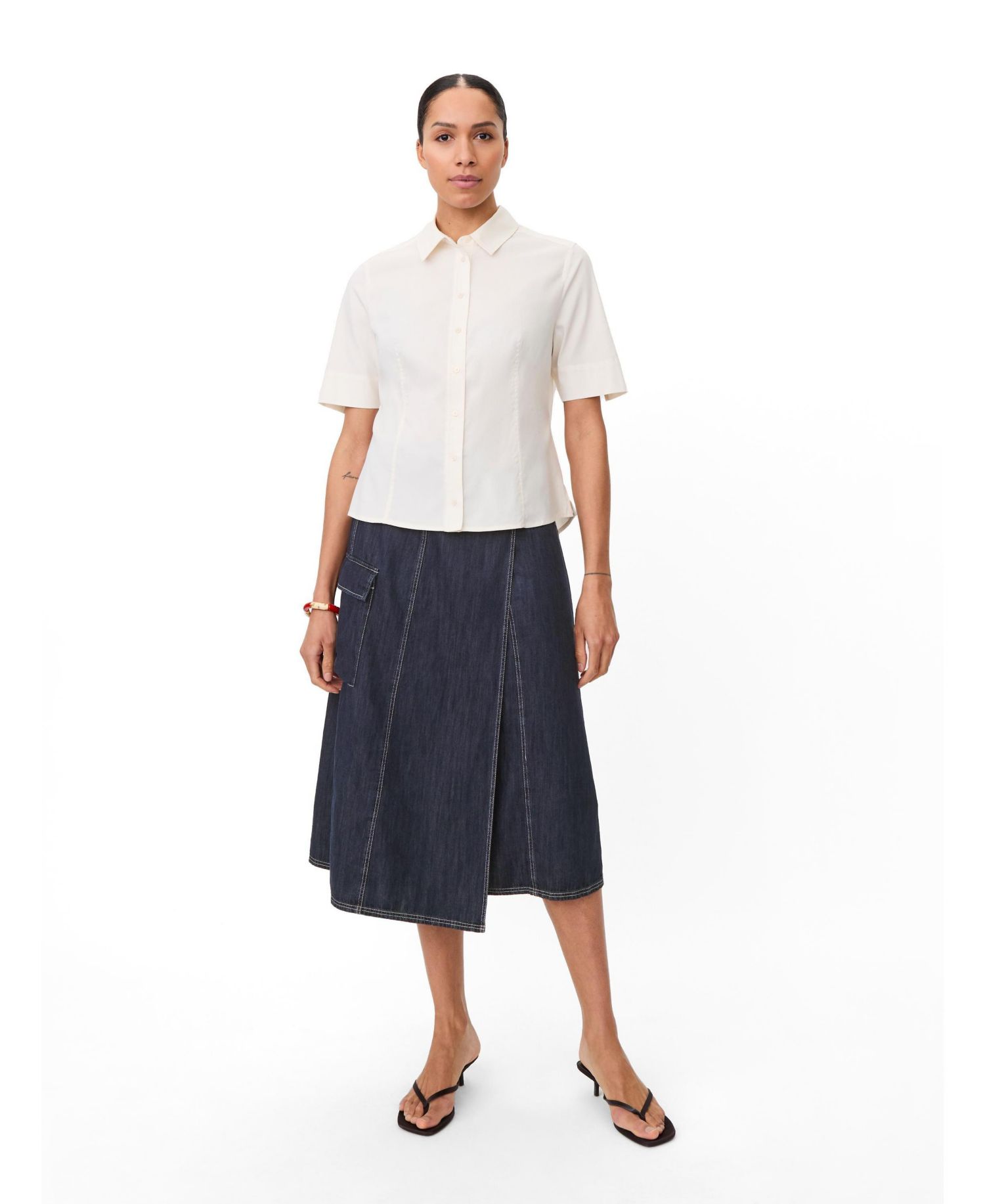 women's MaSanchiana Mid-Rise Wrap Skirt