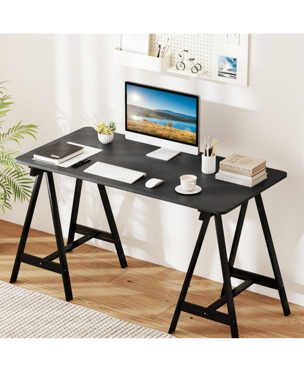 Sugift Electric Standing Desk with Led Display and 2 Memory Height Settings