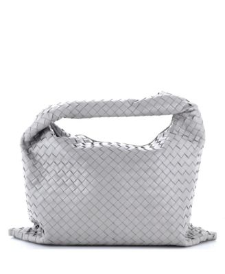 Large Hop Hobo Intrecciato Leather