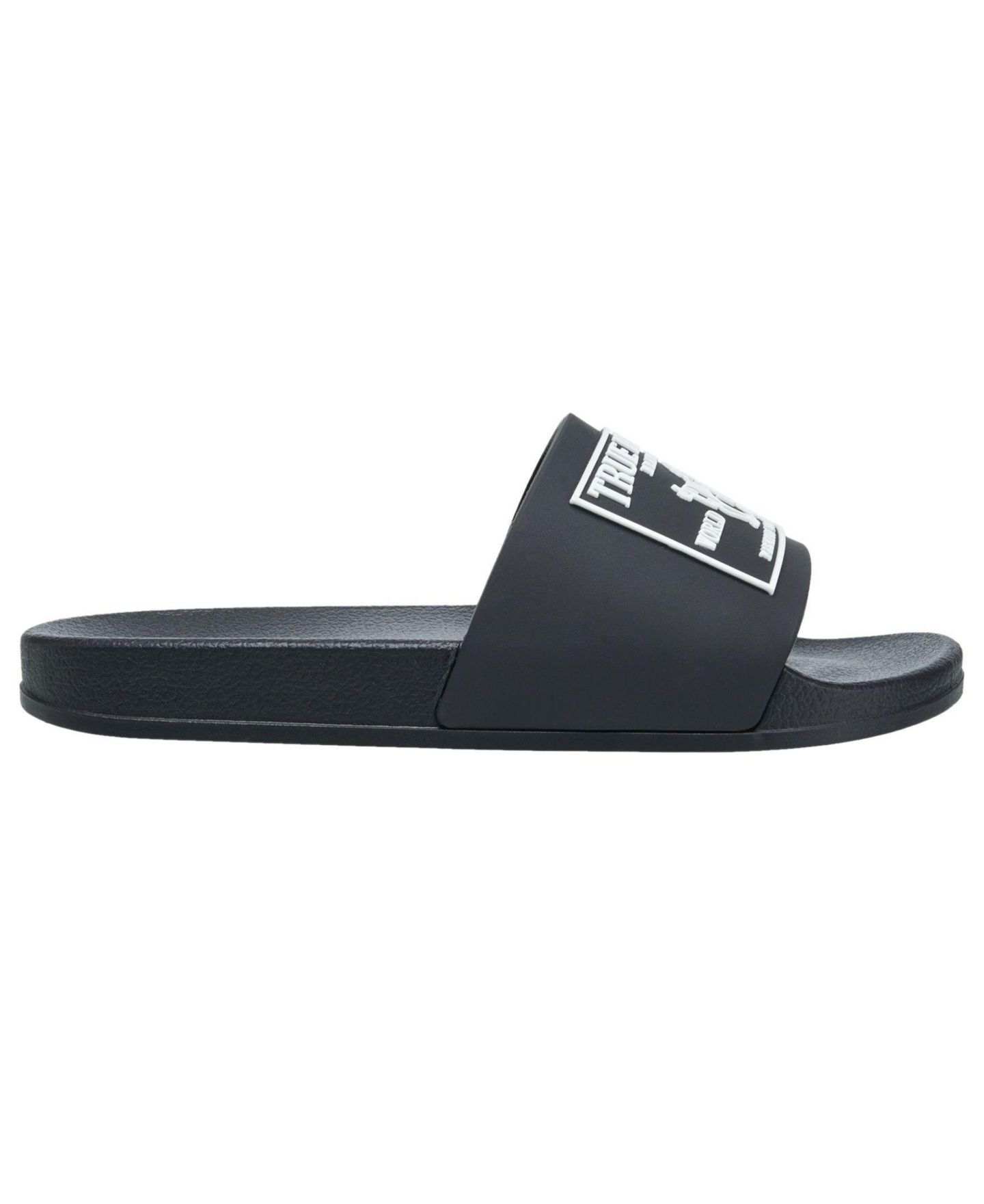 Сандалии True Religion Kendrick Wording Slide для мальчиков, цвет: Чёрный — фото 2