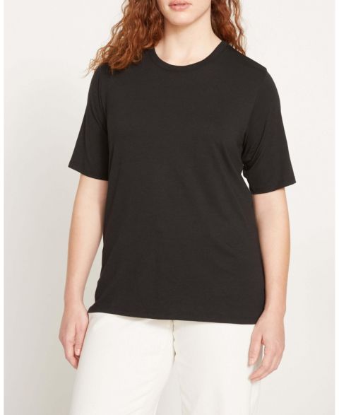 Женская футболка Universal Standard Plus Size Maia Stovepipe Sleeve, цвет: Чёрный