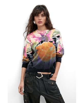 Women's Lacroix Floral-Print Long-Sleeve Sweater