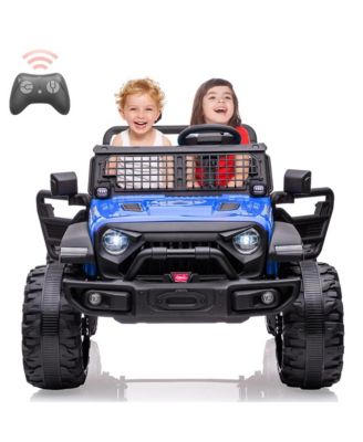 24V Remote-Control 2-Seater Ride-On Truck with LED Lights, Ages 3–8